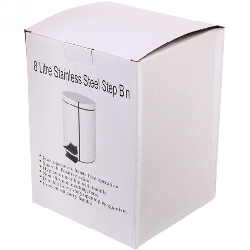 Ведро для мусора с педалью 8л 410