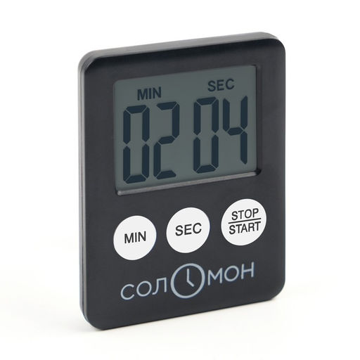 Таймер кухонный «Соломон» на магните, электронный, с настольной подставкой, 5.3×7 см