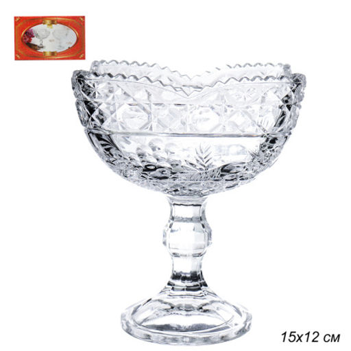 Цена за 2 шт. Ваза 12x15 см для сервировки на ножке / 8023-0(7705) /уп 36/ШТУЧНО - Галеонтрейд фото 8