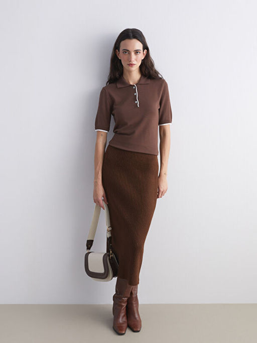 Dar Fit Y?rtma?l? Etek