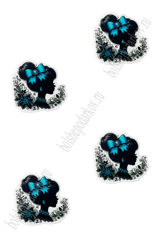 Кабошон-вырубка "Ученица" 3,5*3,3 см (10 шт ) SF-7342, №21