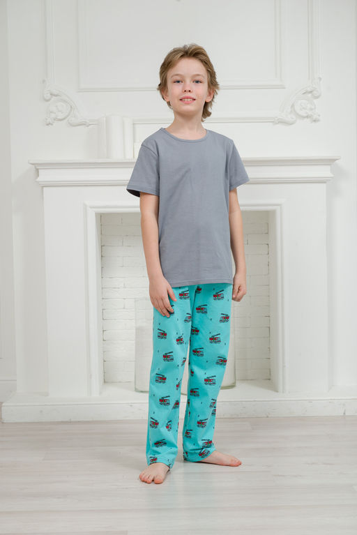 Пижама подростковая из кулирки Фантазия машинки - Амадэль фото 5
