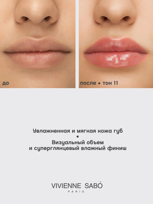 Vivienne Sabo Блеск для губ Le grand volume тон 11 сливовый  фото 7