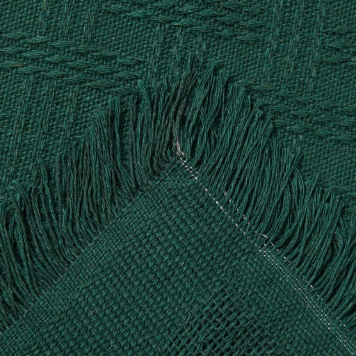 Плед с бахромой «Этель» Emerald, 130×180 см, жаккард