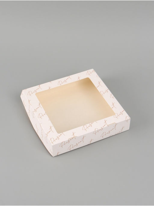 Цена за 5 шт. Коробка подарочная складная «Для тебя», 20×20×4 см, с окном