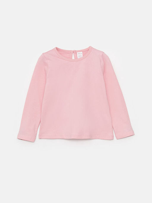 Bisiklet Yaka Basic K?z Bebek Ti??rt - Waikiki фото 3