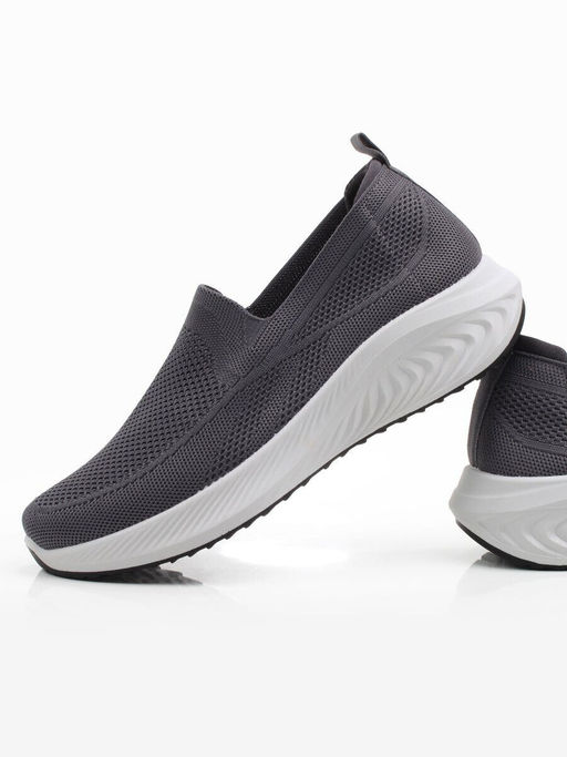 05-TEX-D04-01 GREY Полуботинки спортивные летние мужские (текстиль) - Фабричный китай фото 10