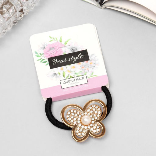 Цена за 6 шт. Резинка для волос «Имоджин», бабочка, 5 см