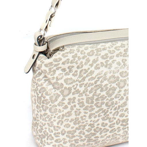 Сумка женская натуральная кожа ADEL-304/3в (отделка ИСК/КОЖА), 2 отд/плеч рем, серый леопард 264689 - Adelia фото 4