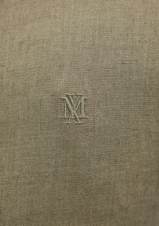 Haki Keten Gomlek - Mavi фото 6