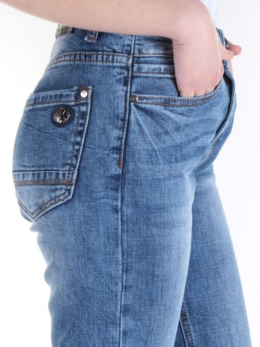 2210 BLUE Джинсы зауженные женские SASANTA