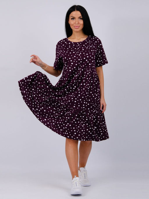 Платье Касадея, трикотаж - Малина фото 21