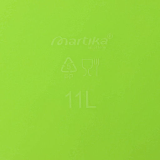 Таз хозяйственный овальный «Водолей», 11 л, пластик, салатовый