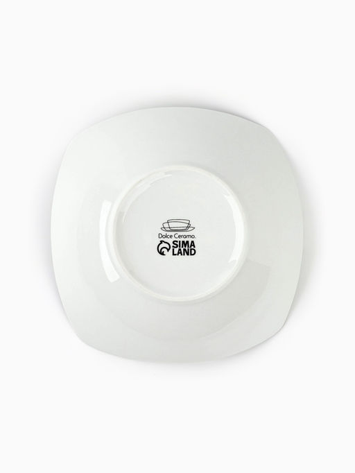 Тарелка суповая керамическая С любовью, 17.5?17.5?5.5 см, 500 мл, ручная работа