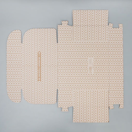 Цена за 2 шт. Коробка новогодняя складная «С Новым годом!», бурый