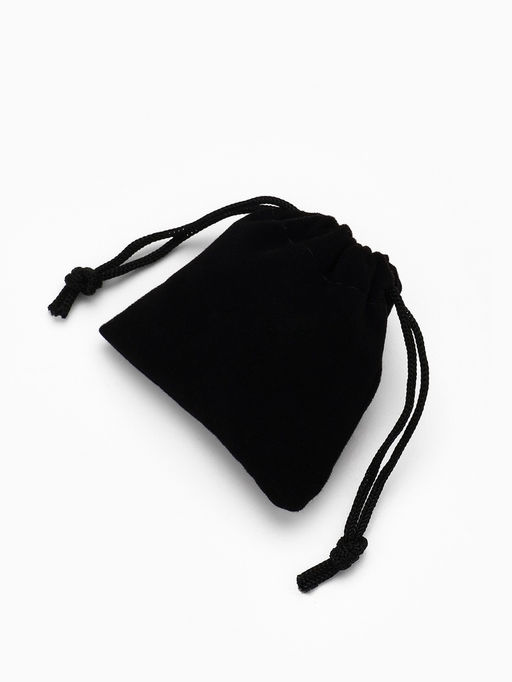 Набор мешочков для украшений подарочных 50 шт. бархатный, 5.5×5.5 см, чёрный