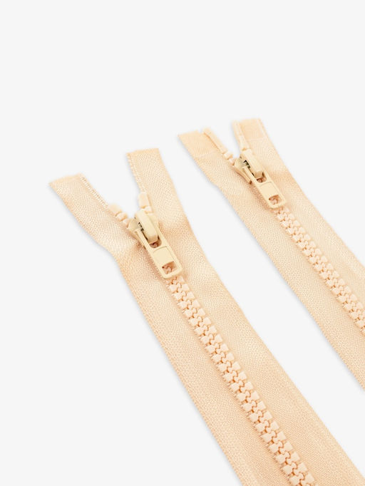 Цена за 10 шт. Молния «Трактор», №8, разъёмная, 2 замка, замки автомат, 120 см, светло-бежевая