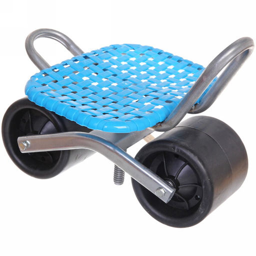 Стул садовый на колесах для прополки и работы в саду 35*47*14см с поворотным механизмом(360), цвет синий