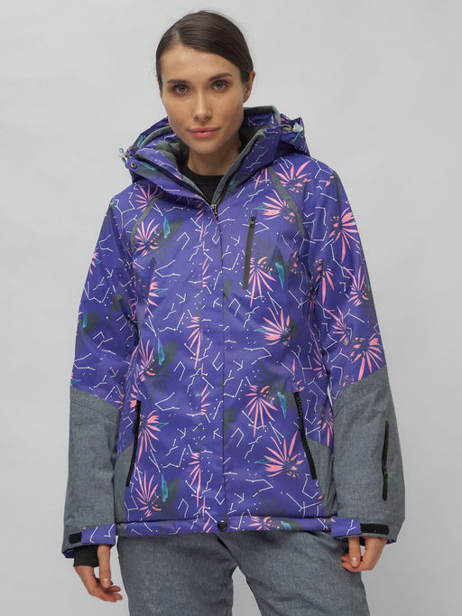 Горнолыжный костюм женский фиолетового цвета 02216F - Chunmai фото 9