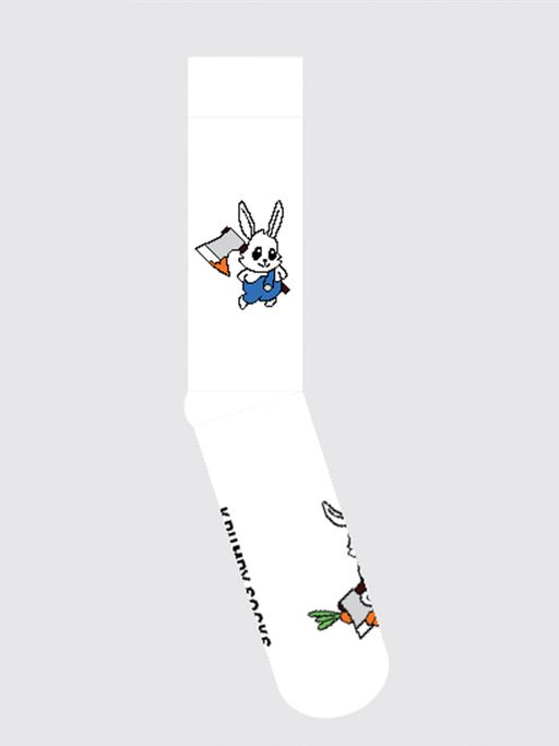 Носки р.40-45 TxT Кролик с морковкой и топором - Krumpy фото 9