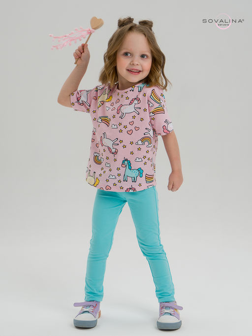Костюм Мун единорожки на розовом-мятный