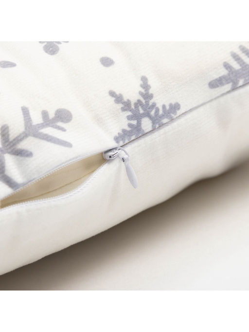 Наволочка декоративная новогодняя Этель. Снежинки 40?40 см, 100% п/э