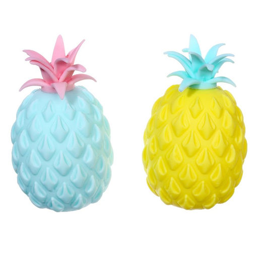 Цена за 12 шт. Антистресс игрушка - мялка «Ананас», с пастой, МИКС