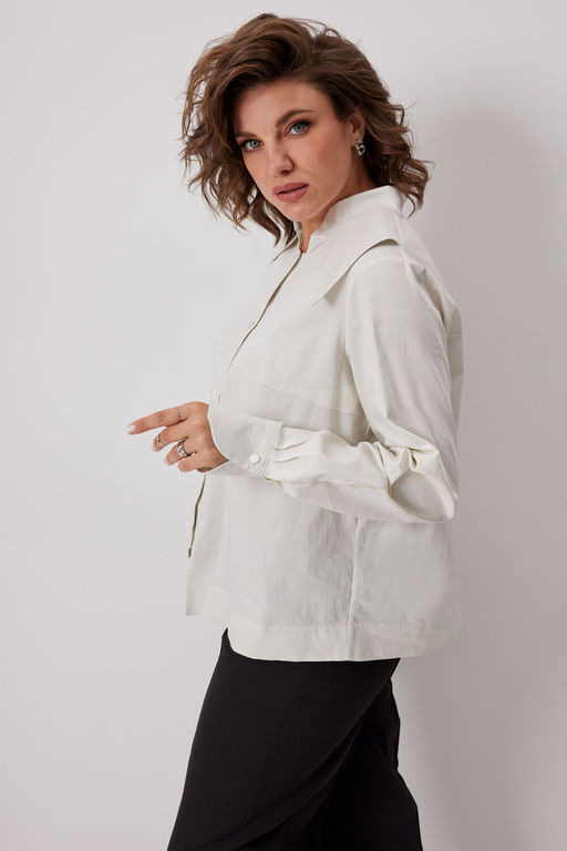 Блуза BegiModa 4135 сливочный  фото 5
