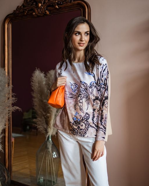 Лонгслив свободного кроя 61.7.7 - Sahar art lab фото 2