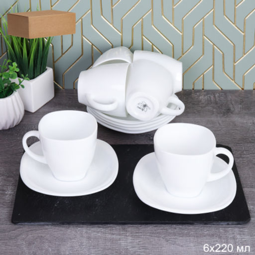 Блюдце квадратная форма / N-FKFB210FKBD58-6 (WHITE) / ШТУЧНО