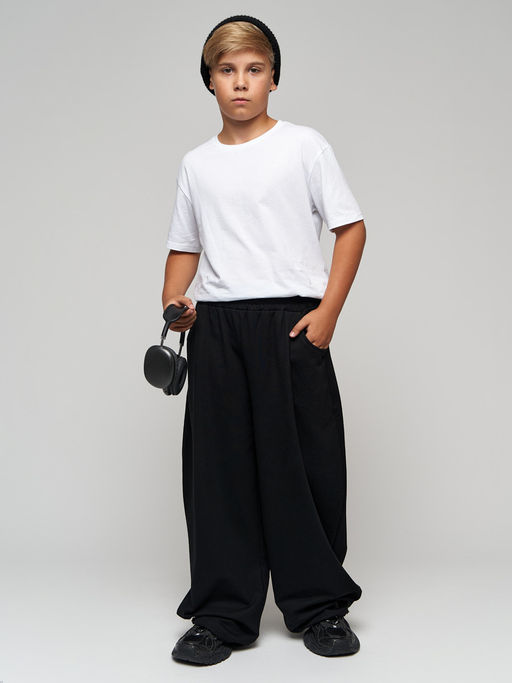 Утепленные брюки с начесом футер багги - Nota bene фото 20