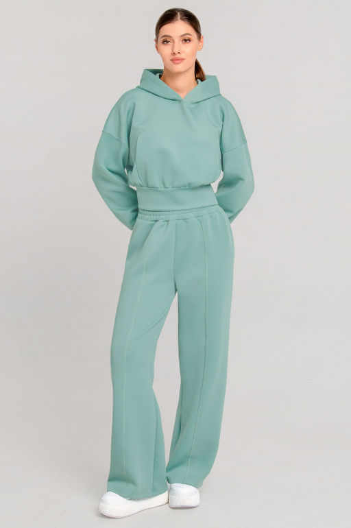Арт. 2805 Костюм с брюками женский 42-48 (4 шт) Цвет:мята
