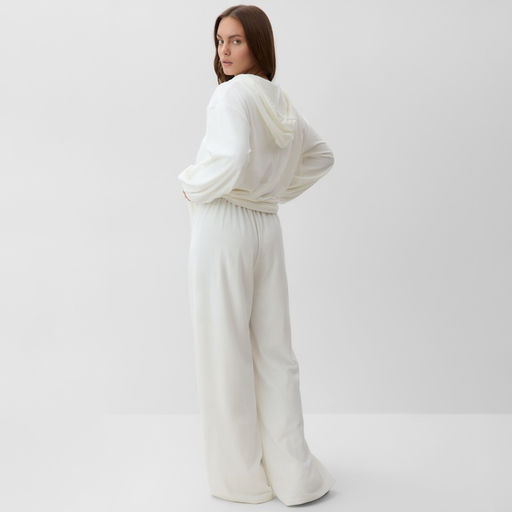 Костюм женский (толстовка, брюки) KAFTAN Plushy, размер 44-46, белый
