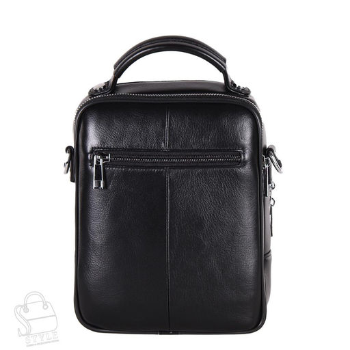 Сумка мужская кожаная 3082H black Heanbag  в Новосибирске