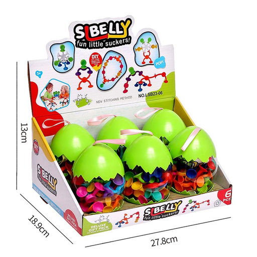 Мягкий конструктор детский «Забавные присоски», 23 детали