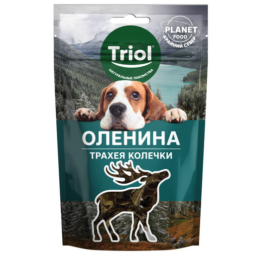 Лакомство для собак PLANET FOOD "Трахея оленя в колечках", 30г