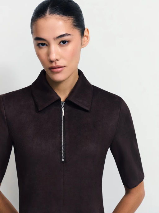 Платье мини из искусственной замши / Zarina