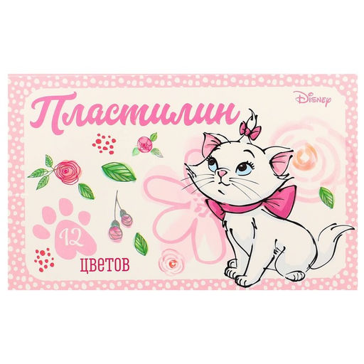 Пластилин 12 цветов 180 г «Мари», Коты-аристократы