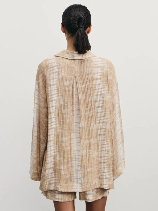 Рубашка из вискозы с принтом / Zarina  фото 5