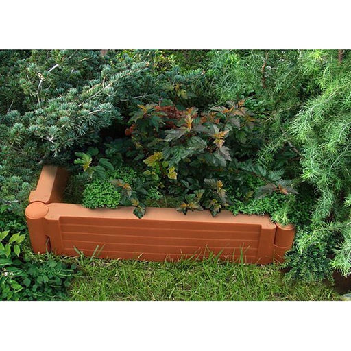 Грядка пластиковая «Плюс», 55×55×13 см, терракотовая