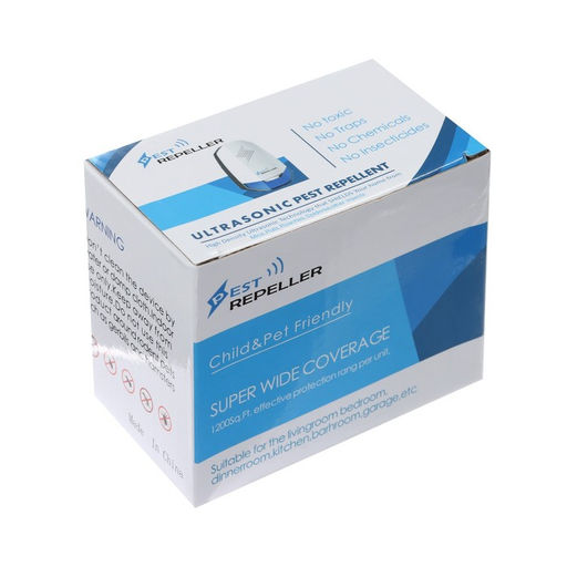 Отпугиватель насекомых и грызунов LRI-54, ультразвуковой, 120 м², от сети, чёрный