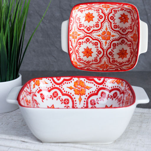 Салатник квадратный 15,5х12,5х5 см с ручками / ZY010 /уп 12/72/_ - Галеонтрейд фото 4