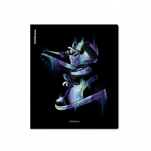 Цена за 5 шт. Тетрадь общая ученическая ErichKrause Sneakers, 48 листов, клетка, ламинация soft-touch+выборочный УФ-лак_MIX-PACK  фото 6