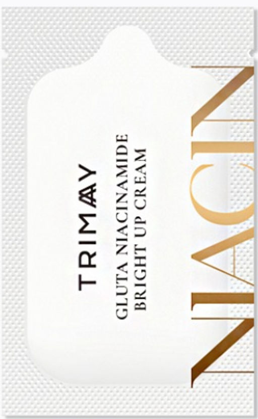 ПРОБНИК Интенсивный осветляющий крем с экстрактом рисовых отрубей, глутатионом и ниацинамидом TRIMAY  фото 2