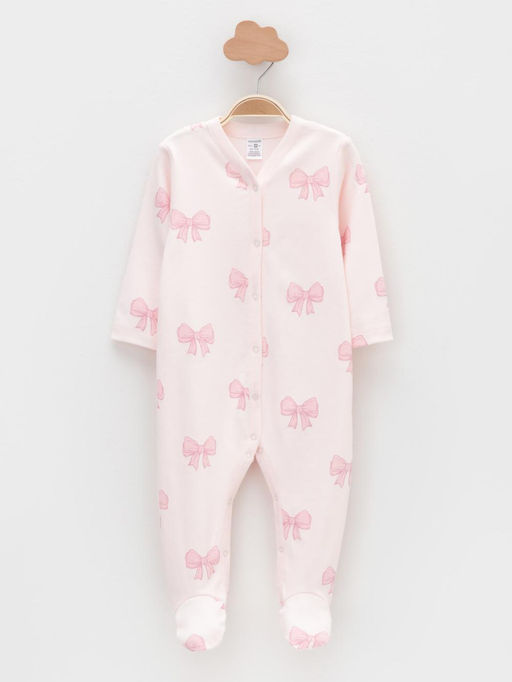 К 6025-2уп/бело-розовый Н095,молочный Н072.1 набор комбинезон (слип) яс