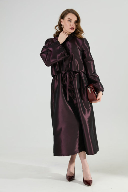 Платье NIKVA н944-9 сливовый  фото 5