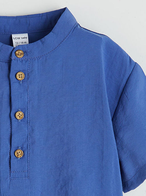 Hakim Yaka Erkek Bebek G?mlek ve ?ort 2li