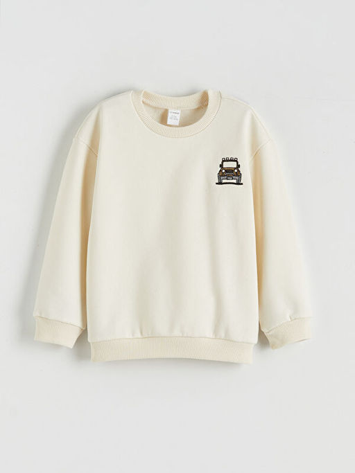 Bisiklet Yaka Erkek ?ocuk Kal?n Sweatshirt