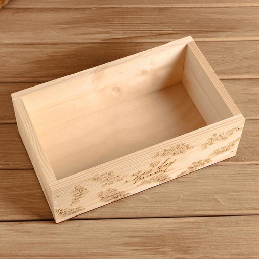 Ящик Spa Day at Home, 24.5×14×8 см, деревянный