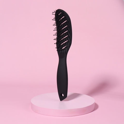 Расчёска массажная, вентилируемая, 4×24 (±1) см, чёрная